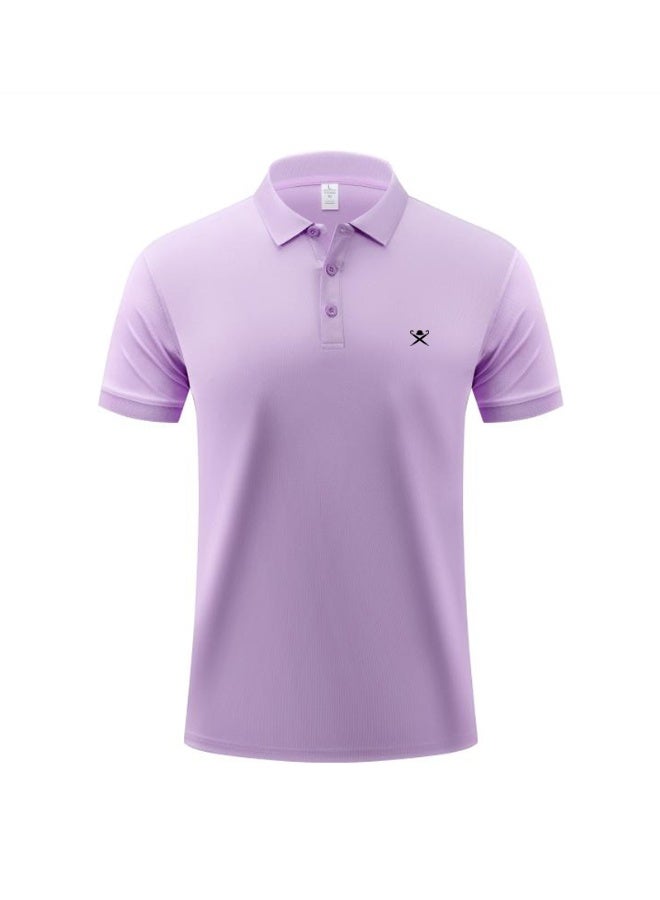 هاكيت لندن Hackett London logo printed Polo shirt men and women with the same business casual solid color short sleeve shirt. - Image 5