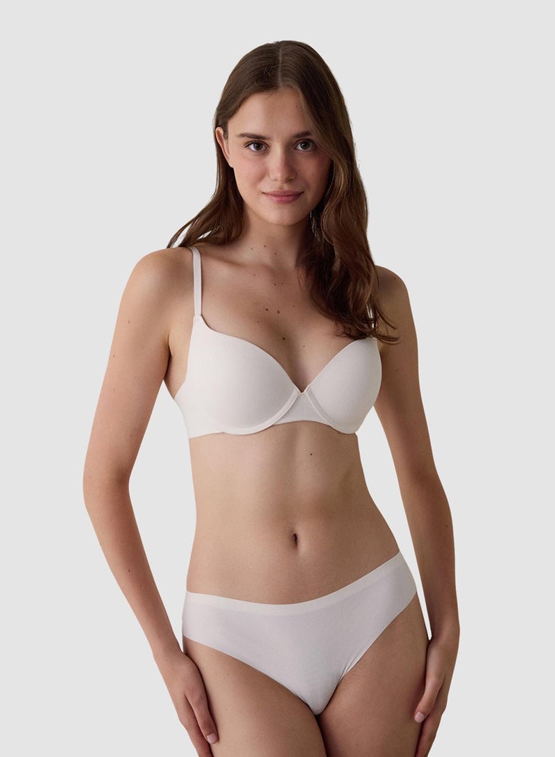 Penti Ecru Liny Underwire Non-Padded Effective Bra - Image 1