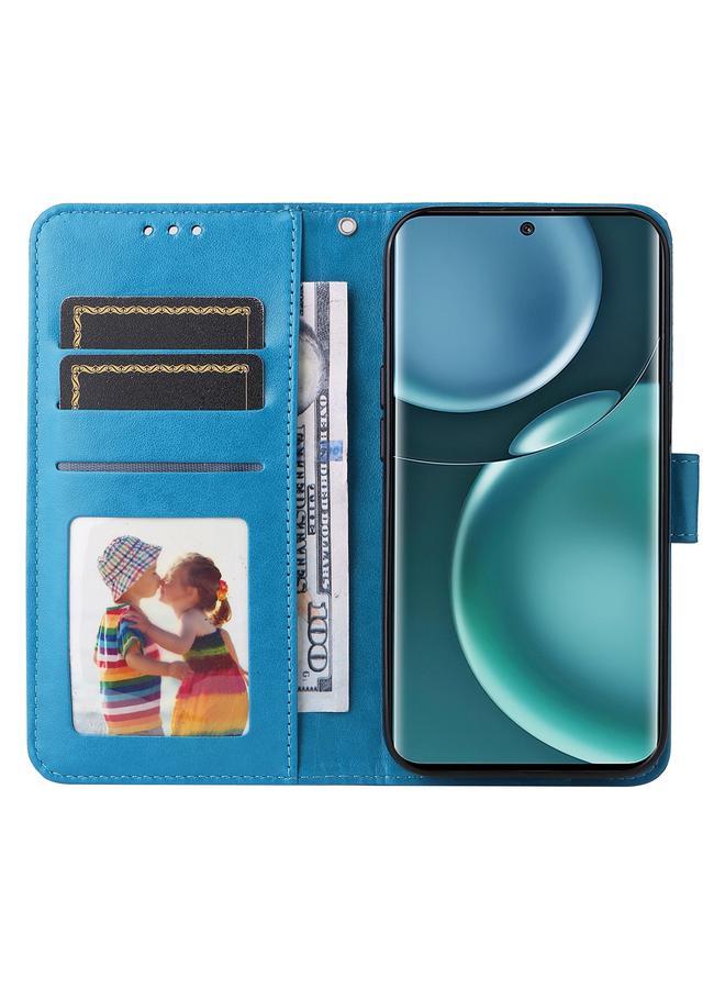 S-TOP Case For Honor Magic4 / Magic4 Pro Embossed Sunflower Leather Phone Case - Image 4