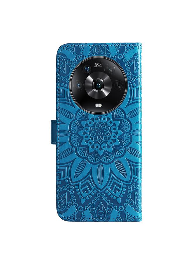 S-TOP Case For Honor Magic4 / Magic4 Pro Embossed Sunflower Leather Phone Case - Image 3