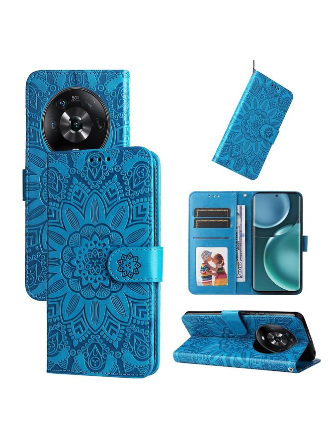 S-TOP Case For Honor Magic4 / Magic4 Pro Embossed Sunflower Leather Phone Case - Image 1