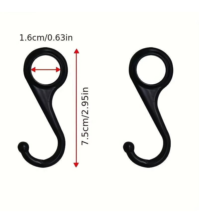 8 Pcs Heavy Duty Wall Hooks For Curtain Rods Window Treatments Easy Installation Multipurpose Utility Hooks - Image 2