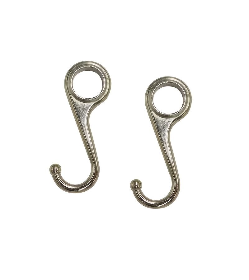 8 Pcs Heavy Duty Wall Hooks For Curtain Rods Window Treatments Easy Installation Multipurpose Utility Hooks - Image 3