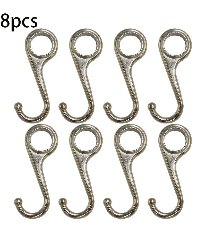 8 Pcs Heavy Duty Wall Hooks For Curtain Rods Window Treatments Easy Installation Multipurpose Utility Hooks - Image 1