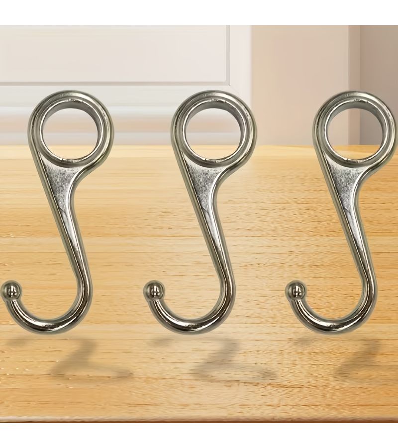8 Pcs Heavy Duty Wall Hooks For Curtain Rods Window Treatments Easy Installation Multipurpose Utility Hooks - Image 4