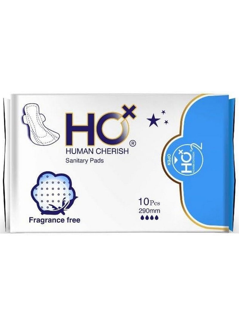 Sanitary Pads Blue 290mm 10 Pcs Pack