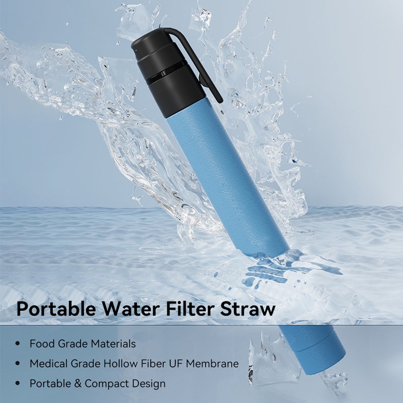 Outdoor Mini Water Filter Straw Emergency Portable System for Camping Hiking Travel - Image 3
