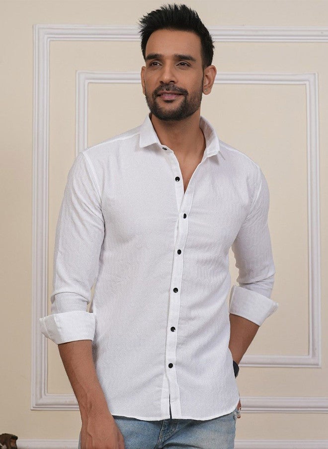 BADLAND Men Classic Striped Casual Shirt - Image 1