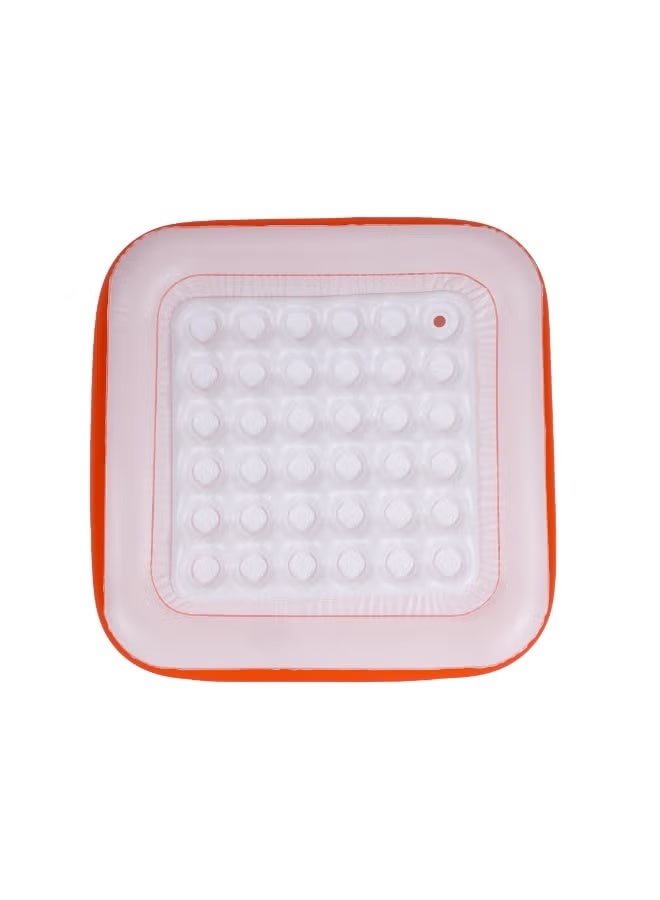 إبسلون مسبح قابل للنفخ Play Box - 85x85x23 سم (33x33x9 بوصة)، مسابح آمنة للسباحة، للأطفال من عمر 3 سنوات فأكثر / مثالي للمنزل، النزهات، الحدائق / EPSSE1669، برتقالي - Image 2