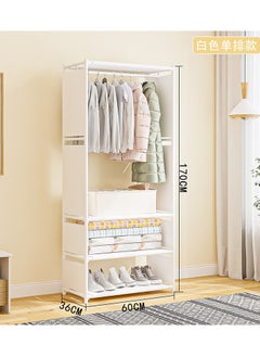 ALMUFARREJ Stylish and durable white clothes hanger and organizer with shelves  - Image 2