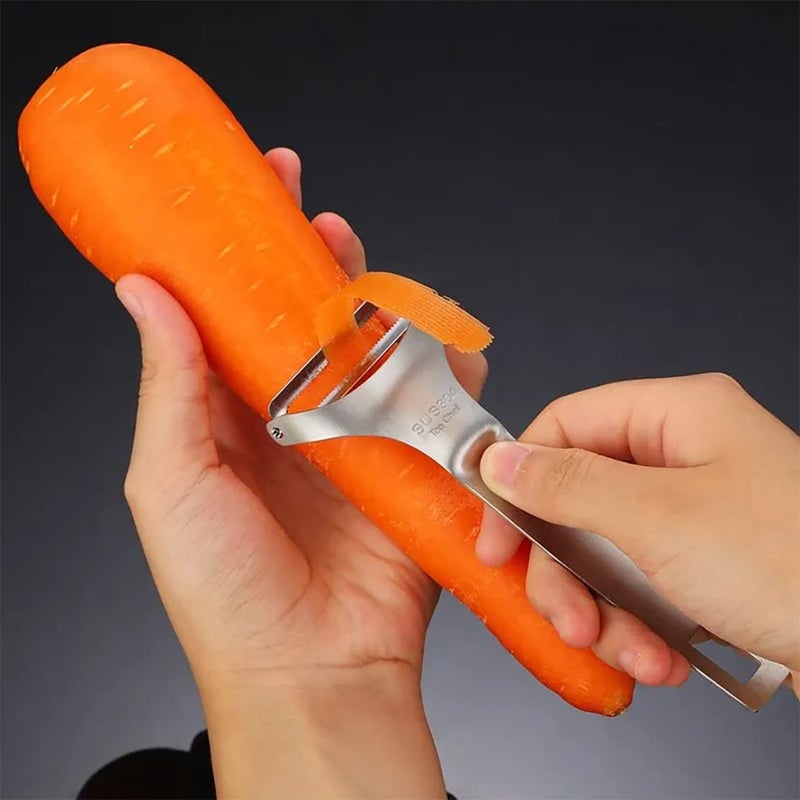 Top Chef Pro Stainless Steel Peeler – Smooth, Effortless Peeling Every Time - Image 1