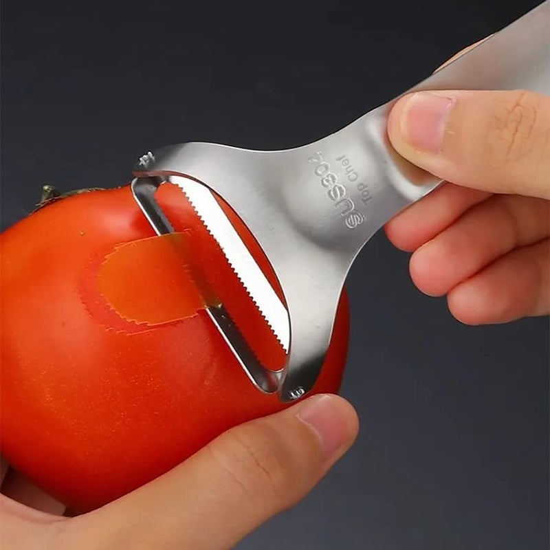 Top Chef Pro Stainless Steel Peeler – Smooth, Effortless Peeling Every Time - Image 3