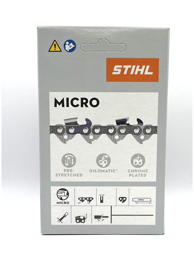 STIHL سلسلة منشار STIHL 61PMMC3-44 أويلوماتيك بيكو ميكرو ميني كومفورت بطول 12 بوصة، 3/8 بوصة خطوة، .043 بوصة قياس، 44 طول دفع (قد يختلف التعبئة) - Image 1