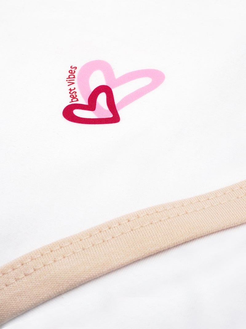 بابيز_بيسك بيبيز بيسك قماط / بطانية استقبال للمولود الجديد من القطن 100%, البيج - Image 5