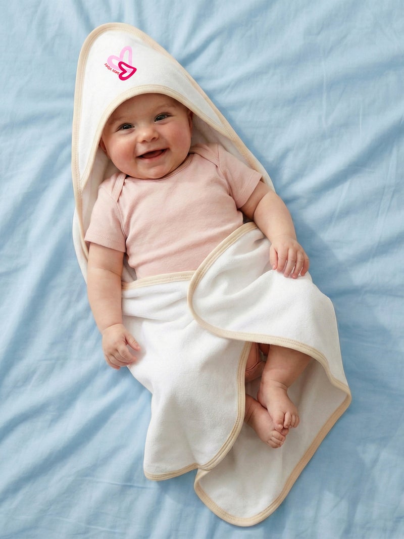 بابيز_بيسك بيبيز بيسك قماط / بطانية استقبال للمولود الجديد من القطن 100%, البيج - Image 3