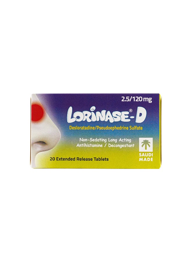 LORINASE-D 25/120MG Tablets 20's
