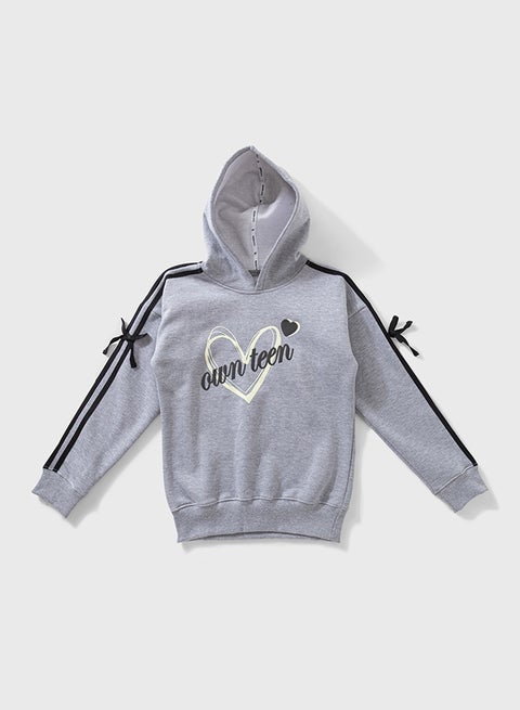 سويت شيرت للبنات اليافعات مبطن فليس