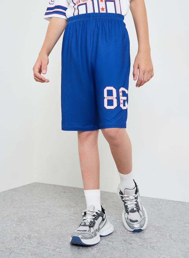 Styli Boys Graphic V Neck Jersey T-Shirt and Shorts Set - Image 5