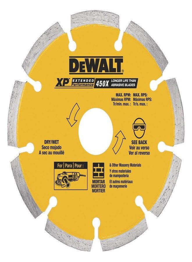 DEWALT DW4710 4-Inch Tuck Point Diamond Saw Blade with 5/8-Inch or 7/8-Inch Arbor - Image 1