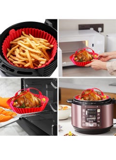 Air Fryer Silicone Liner, 8 inch Food Grade Reusable Silicone Air Fryer Liners/Baskets/Pots with Basting Brush, 2 Pack Air Fryer Accessories for Replacing Parchment Liner Paper, Easy to Clean - pzsku/Z259FDC1509AE129E15A1Z/45/_/1698454902/78e7b37a-95d6-4a28-b652-9a38827949db