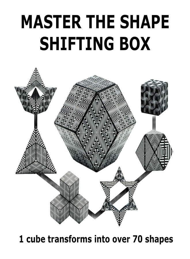 Shashibo DODECA Magnetic Puzzle Cube, Sensory Fidget Toy for Adults & Kids, Stress Relief Fidget Toy for All Ages, Cool Fidget Toys for Desk, Shape Shifting Box, 100+ Possible Shapes - Image 4
