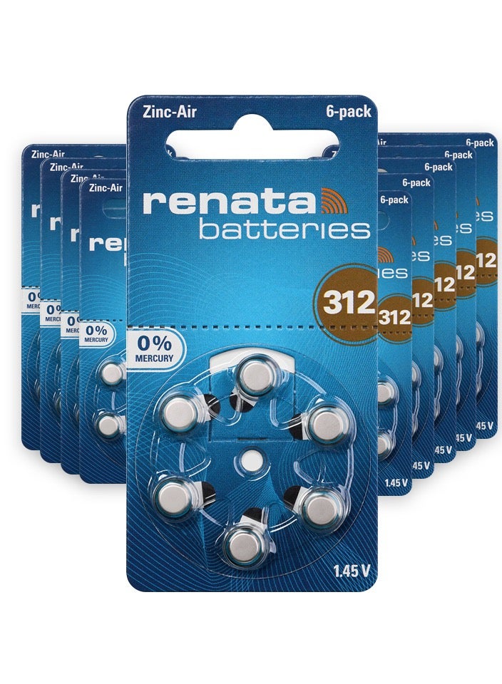 HEARING AID BATTERY RENATA ZA 312 - 60'S