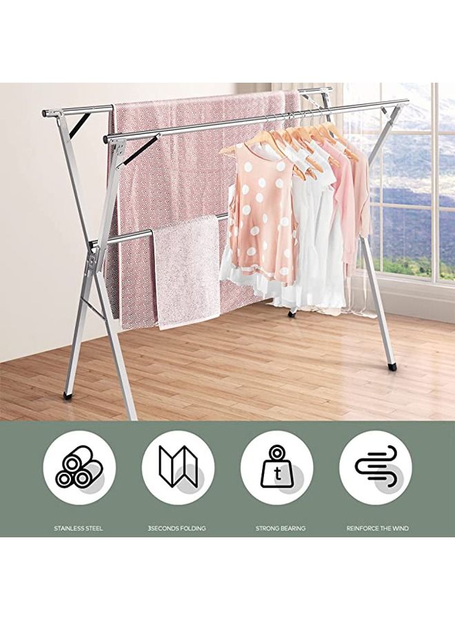 إن كي أكس قابل للتعديل تجفيف الغسيل الغسيل مجفف الملابس القابل للطي - Image 4