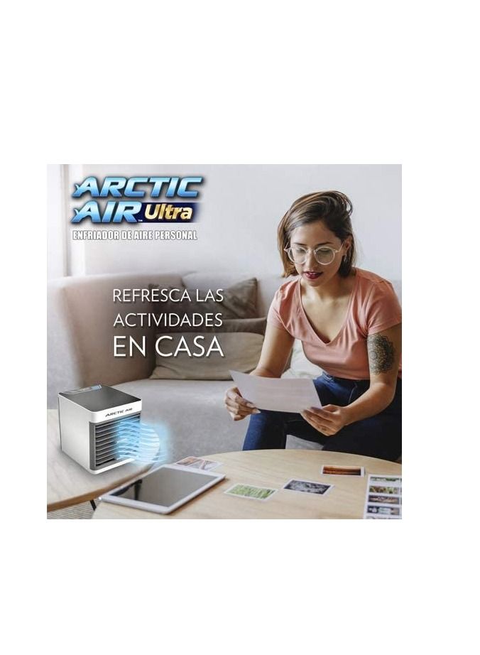 ARCTIC AIR Portable Arctic Air Ultra Mini Conditioner USB Portable 3in1 Humidifier And Purifier Cooler For Personal Space Blue/White - Image 2
