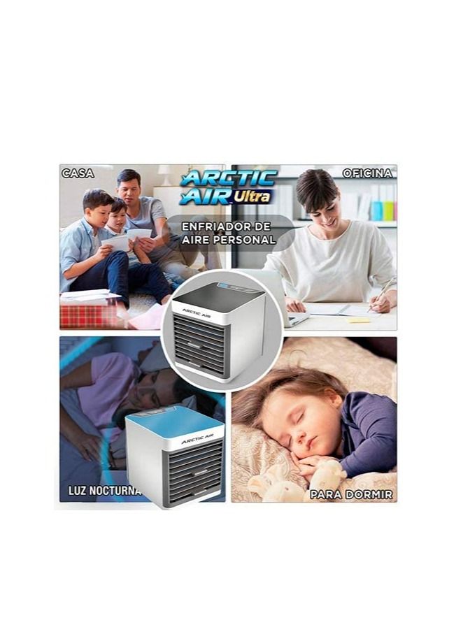 ARCTIC AIR Portable Arctic Air Ultra Mini Conditioner USB Portable 3in1 Humidifier And Purifier Cooler For Personal Space Blue/White - Image 4