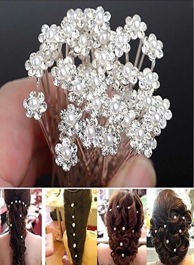 CHRONEX Pack of 11, Hair donut bun maker with 11 pcs Golden Stone Pearl Juda Pin - Image 5