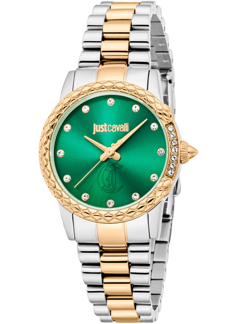 Just Cavalli Lady Fiorenza Snake Jc1L310M0105 - Stainless Steel Female Quartz 3 Hands - Image 1