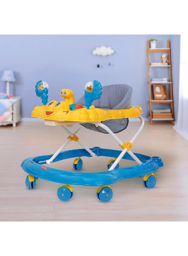 Luvlap Starshine Baby Walker 9+ Months | 3 Level Height Adjustment Walker/Advanced Baby Activity Walker, Blue - Image 1