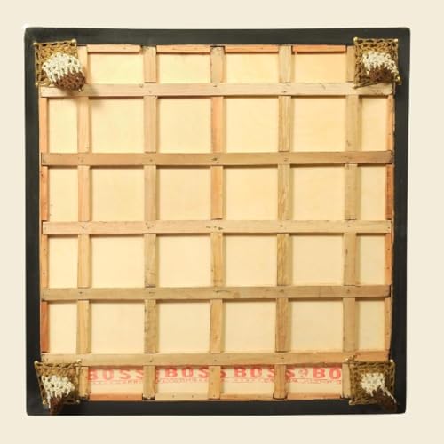 JTC Superior Matte Finish Practice Carrom Board for Serious Professional Practice with Coins Striker and Powder Beige ABC- Engineering Wood (32 x 32 Inches with Stand Style A) - Image 2