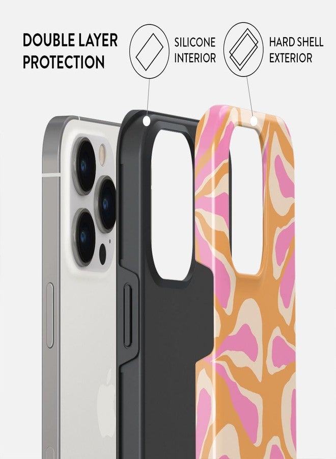 BURGA Phone Case for iPhone 14 Pro - Cute, Trendy, Aesthetic, Designer Pattern, 14pro Phone Cover, Hard Shell Protection - fits Apple iPhone 14 Pro Case for Women and Men - Image 2
