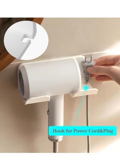 Bukela Hair Dryer Holder Wall Mounted, Self Adhesive Hair Dryer organizer Wall Mount, Blow Dryer Holder , Hair Dryer Stand for Bathroom  - Image 3