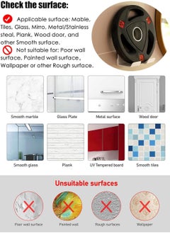 Bukela Hair Dryer Holder Wall Mounted, Self Adhesive Hair Dryer organizer Wall Mount, Blow Dryer Holder , Hair Dryer Stand for Bathroom  - Image 5