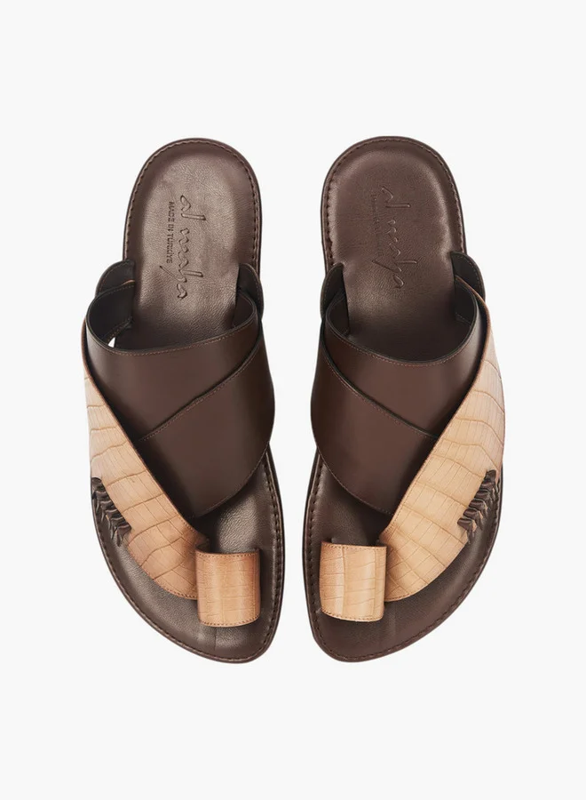 الواحة Men's Arabic Sandals with Toe Loop - Ramadan Collection