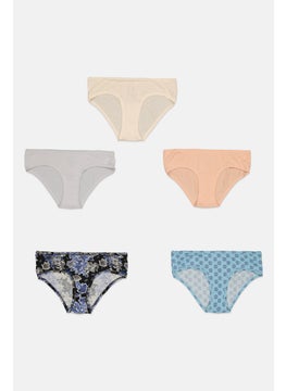 CXL by Christian Lacroix Women 5 Pack Allover Solid Panties, Blush  - Image 3