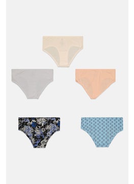 CXL by Christian Lacroix Women 5 Pack Allover Solid Panties, Blush  - Image 2