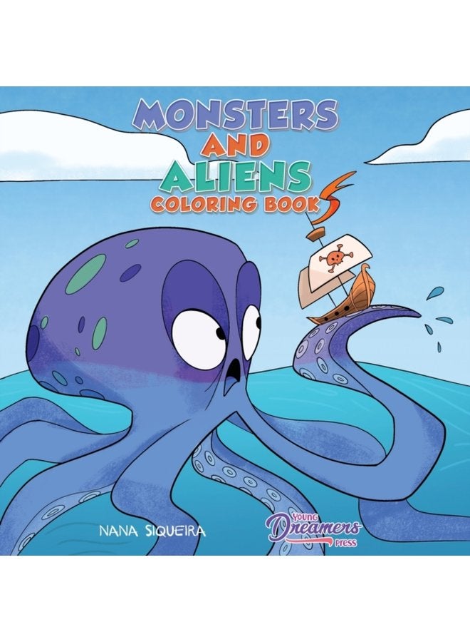Monsters and Aliens Coloring Book For Kids Ages 4 8 - Paperback