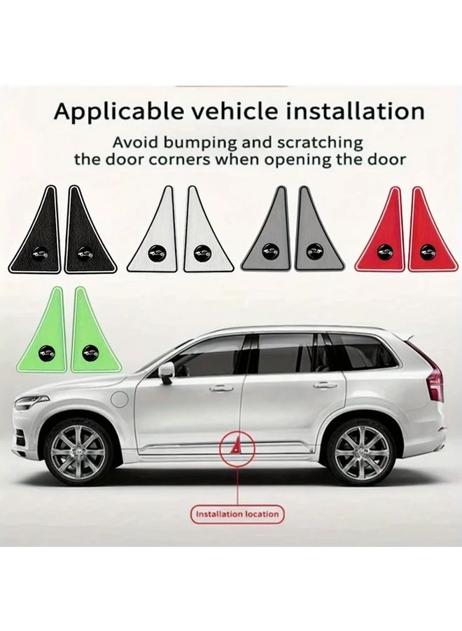 Grey PVC Car Door Edge Guards 2pcs Anti Scratch Collision Protection Stickers Vehicle Safety - Image 5