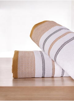 Baltic Linen 100% Cotton Ultra Soft Bath Towel Set, 70x140 cm, Quick Dry, Super Absorbent, Antibacterial Treatment, 550 GSM Terry-  Weft collection  - Image 3