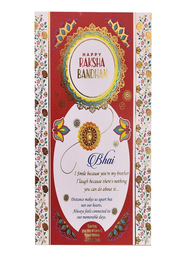 Pride Store BHAIYA (Pack of 2) rakhi for brother Rakhi, 1 Tilak Pack With Rakshabandhan Greet Card For Brothers. - Image 5