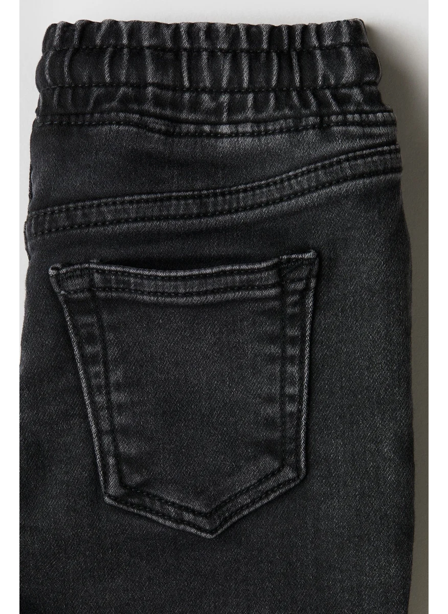 H&M Cotton Denim Joggers