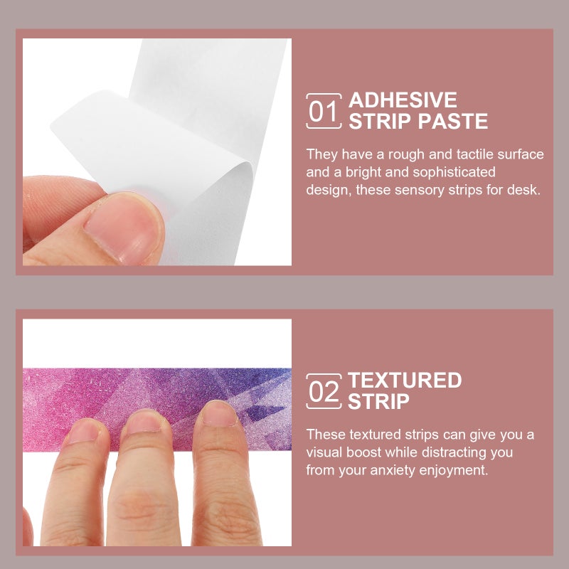 30Pcs Anxiety Sensory Strips Pressure Strips Stickers Textured Calming Sensory Strips - Image 2