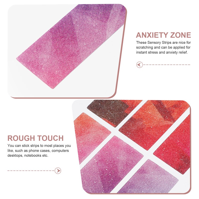 30Pcs Anxiety Sensory Strips Pressure Strips Stickers Textured Calming Sensory Strips - Image 3