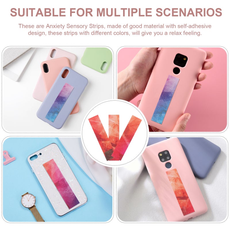 30Pcs Anxiety Sensory Strips Pressure Strips Stickers Textured Calming Sensory Strips - Image 4