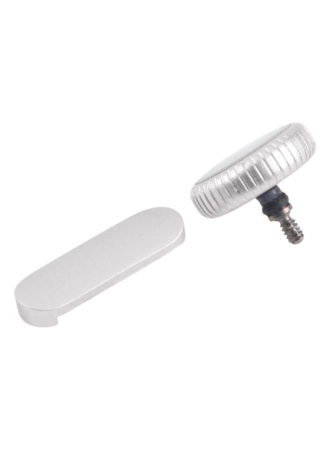 إيروريكس لساعة Apple Watch Series 9 مقاس 41 مم / 45 مم إصدار GPS مجموعة صامولة تاج الساعة / زر التشغيل (فضي) - Image 1