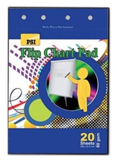 Psi 6-Piece Flip Chart Pad 58.5x81cm Size 20 Sheets  - Image 2