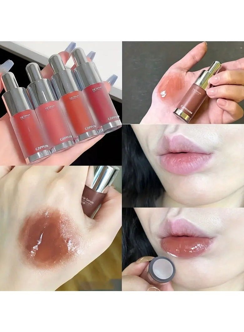 Cappuvini Nude Lip Care Collection - Moisturizing Tinted Lipstick, Vibrant Lip Glaze, Plumping Lip Gloss, and Nourishing Honey Lip Oil for Soft, Smooth Lips - Perfect Valentine's Day Gift for Women #105 - Image 1